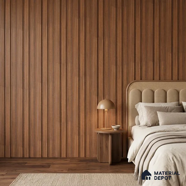 Wooden Look PN 07698 9.1 ft x 4.9 inch Charcoal Panel - 12 mm | Suitable for Living Room, Bedroom & TV Cabinet | Width is Subjected to 5% Variation