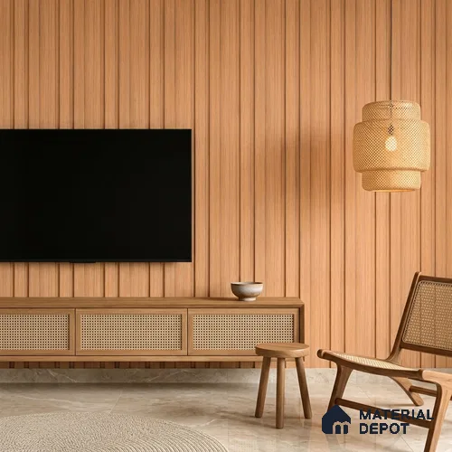 Wooden Look PN 07699 9.1 ft x 4.9 inch Charcoal Panel - 12 mm | Suitable for Living Room, Bedroom & TV Cabinet | Width is Subjected to 5% Variation