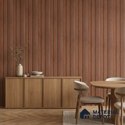 Wooden Look PN 07700 9.1 ft x 4.9 inch Charcoal Panel - 12 mm | Suitable for Living Room, Bedroom & TV Cabinet | Width is Subjected to 5% Variation