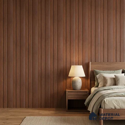 Wooden Look PN 07700 9.1 ft x 4.9 inch Charcoal Panel - 12 mm | Suitable for Living Room, Bedroom & TV Cabinet | Width is Subjected to 5% Variation
