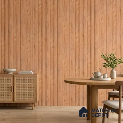 Wooden Look PN 07701 9.1 ft x 4.9 inch Charcoal Panel - 12 mm | Suitable for Living Room, Bedroom & TV Cabinet | Width is Subjected to 5% Variation