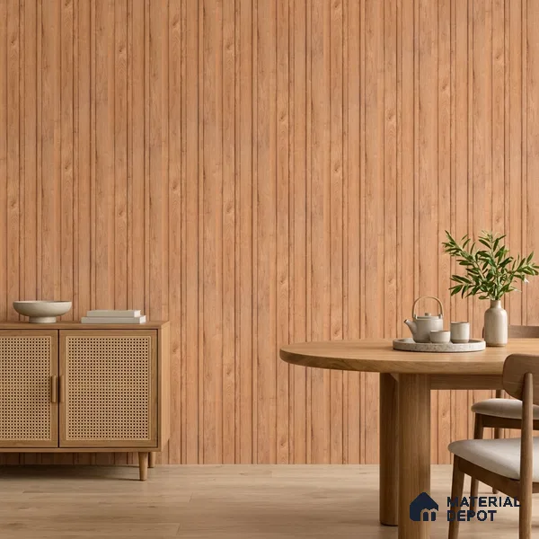 Wooden Look PN 07701 9.1 ft x 4.9 inch Charcoal Panel - 12 mm | Suitable for Living Room, Bedroom & TV Cabinet | Width is Subjected to 5% Variation