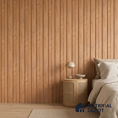 Wooden Look PN 07701 9.1 ft x 4.9 inch Charcoal Panel - 12 mm | Suitable for Living Room, Bedroom & TV Cabinet | Width is Subjected to 5% Variation