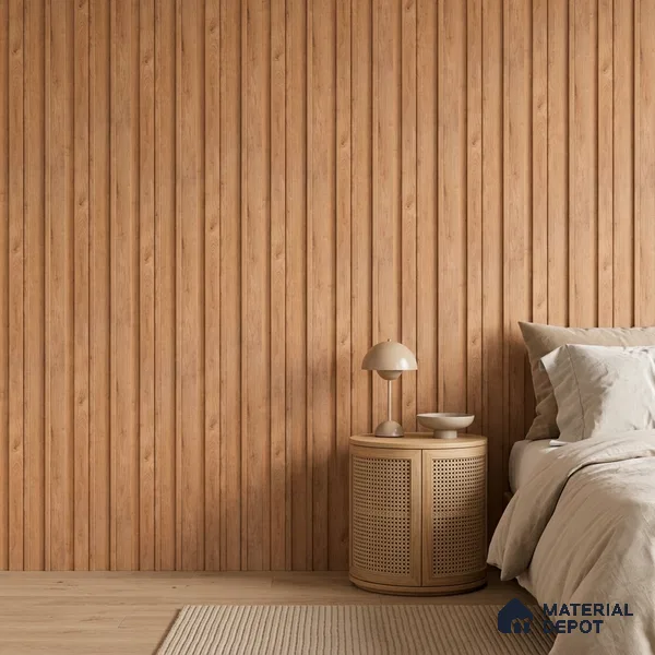 Wooden Look PN 07701 9.1 ft x 4.9 inch Charcoal Panel - 12 mm | Suitable for Living Room, Bedroom & TV Cabinet | Width is Subjected to 5% Variation