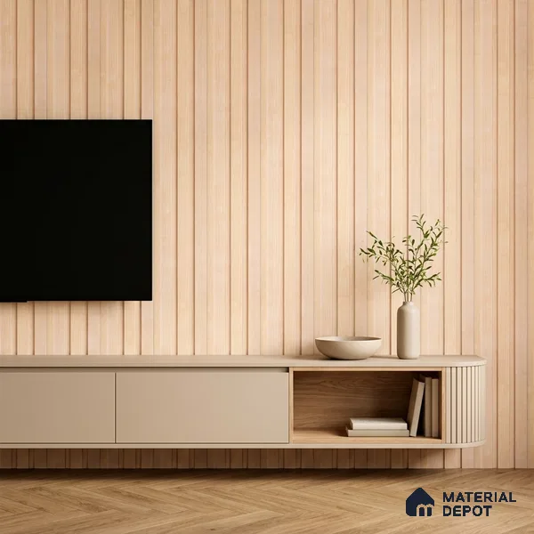 Wooden Look PN 07702 9.1 ft x 4.9 inch Charcoal Panel - 12 mm | Suitable for Living Room, Bedroom & TV Cabinet | Width is Subjected to 5% Variation