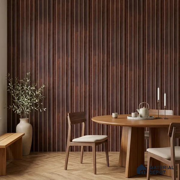 Wooden Look PN 07707 9.1 ft x 4.9 inch Charcoal Panel - 12 mm | Suitable for Living Room, Bedroom & TV Cabinet | Width is Subjected to 5% Variation