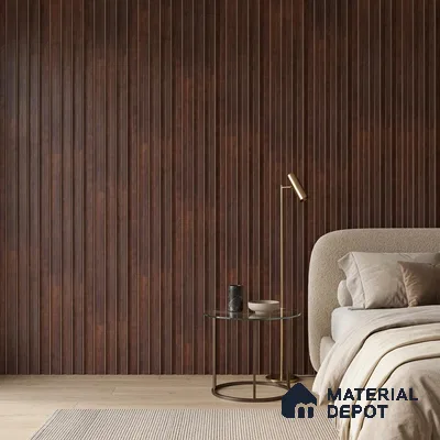 Wooden Look PN 07707 9.1 ft x 4.9 inch Charcoal Panel - 12 mm | Suitable for Living Room, Bedroom & TV Cabinet | Width is Subjected to 5% Variation