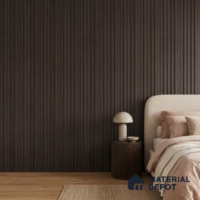 Wooden Look PN 07708 9.1 ft x 4.9 inch Charcoal Panel - 12 mm | Suitable for Living Room, Bedroom & TV Cabinet | Width is Subjected to 5% Variation