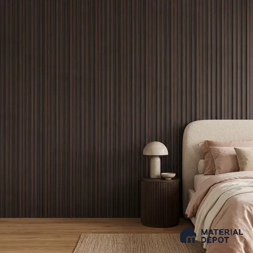Wooden Look PN 07708 9.1 ft x 4.9 inch Charcoal Panel - 12 mm | Suitable for Living Room, Bedroom & TV Cabinet | Width is Subjected to 5% Variation