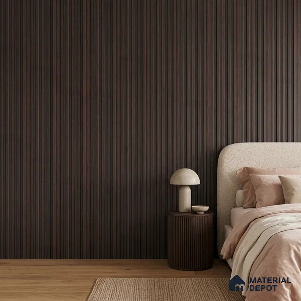 Wooden Look PN 07708 9.1 ft x 4.9 inch Charcoal Panel - 12 mm | Suitable for Living Room, Bedroom & TV Cabinet | Width is Subjected to 5% Variation
