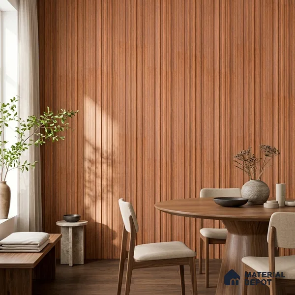 Wooden Look PN 07709 9.1 ft x 4.9 inch Charcoal Panel - 12 mm | Suitable for Living Room, Bedroom & TV Cabinet | Width is Subjected to 5% Variation