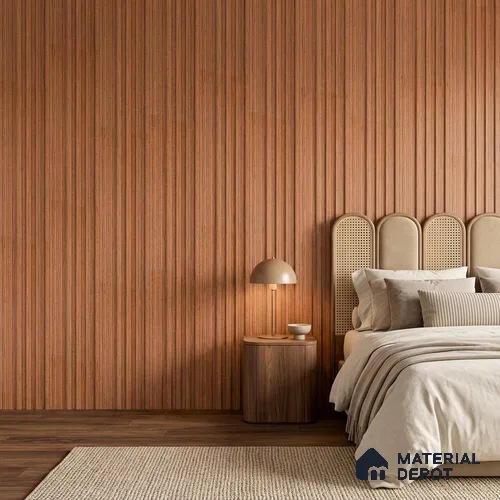 Wooden Look PN 07709 9.1 ft x 4.9 inch Charcoal Panel - 12 mm | Suitable for Living Room, Bedroom & TV Cabinet | Width is Subjected to 5% Variation