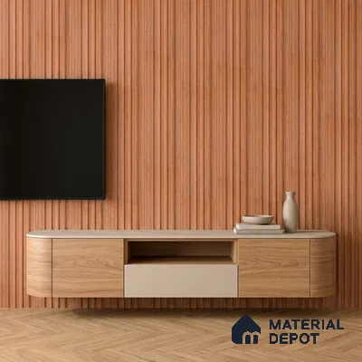 Wooden Look PN 07709 9.1 ft x 4.9 inch Charcoal Panel - 12 mm | Suitable for Living Room, Bedroom & TV Cabinet | Width is Subjected to 5% Variation