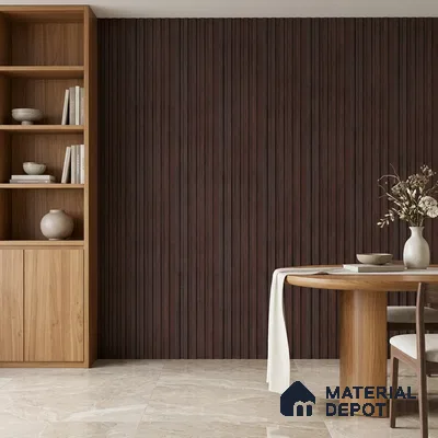 Wooden Look PN 07710 9.1 ft x 4.9 inch Charcoal Panel - 12 mm | Suitable for Living Room, Bedroom & TV Cabinet | Width is Subjected to 5% Variation