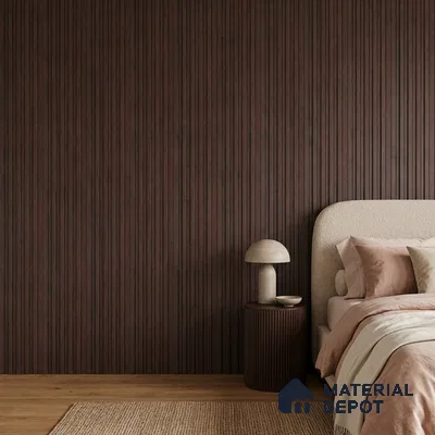 Wooden Look PN 07710 9.1 ft x 4.9 inch Charcoal Panel - 12 mm | Suitable for Living Room, Bedroom & TV Cabinet | Width is Subjected to 5% Variation