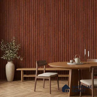 Wooden Look PN 07711 9.1 ft x 4.9 inch Charcoal Panel - 12 mm | Suitable for Living Room, Bedroom & TV Cabinet | Width is Subjected to 5% Variation