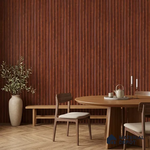 Wooden Look PN 07711 9.1 ft x 4.9 inch Charcoal Panel - 12 mm | Suitable for Living Room, Bedroom & TV Cabinet | Width is Subjected to 5% Variation