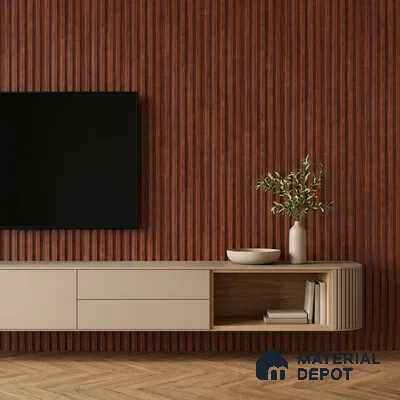 Wooden Look PN 07711 9.1 ft x 4.9 inch Charcoal Panel - 12 mm | Suitable for Living Room, Bedroom & TV Cabinet | Width is Subjected to 5% Variation