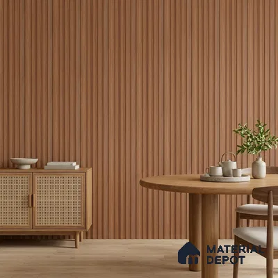 Wooden Look PN 07712 9.1 ft x 4.9 inch Charcoal Panel - 12 mm | Suitable for Living Room, Bedroom & TV Cabinet | Width is Subjected to 5% Variation
