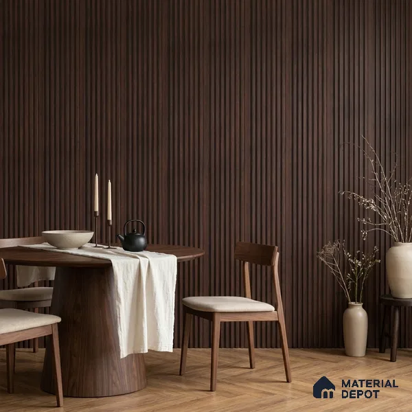 Wooden Look PN 07713 9.1 ft x 4.9 inch Charcoal Panel - 12 mm | Suitable for Living Room, Bedroom & TV Cabinet | Width is Subjected to 5% Variation