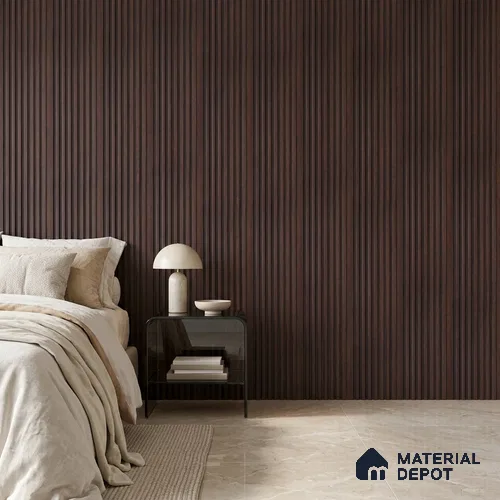 Wooden Look PN 07713 9.1 ft x 4.9 inch Charcoal Panel - 12 mm | Suitable for Living Room, Bedroom & TV Cabinet | Width is Subjected to 5% Variation