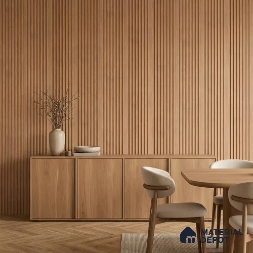 Wooden Look PN 07716 9.1 ft x 4.9 inch Charcoal Panel - 12 mm | Suitable for Living Room, Bedroom & TV Cabinet | Width is Subjected to 5% Variation