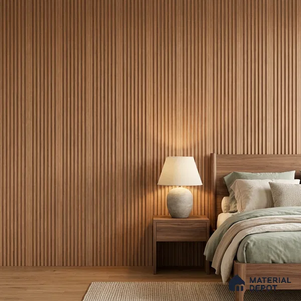 Wooden Look PN 07716 9.1 ft x 4.9 inch Charcoal Panel - 12 mm | Suitable for Living Room, Bedroom & TV Cabinet | Width is Subjected to 5% Variation