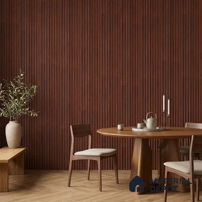 Wooden Look PN 07788 9.1 ft x 4.9 inch Charcoal Panel - 12 mm | Suitable for Living Room, Bedroom & TV Cabinet | Width is Subjected to 5% Variation