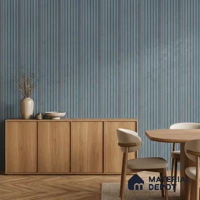 Slate Grey Plain Colour Look PN 07790 8 ft x 7.8 inch Charcoal Panel - 6 mm | Suitable for Living Room, Bedroom & Office | Width is Subjected to 5% Variation
