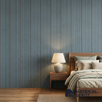 Slate Grey Plain Colour Look PN 07790 8 ft x 7.8 inch Charcoal Panel - 6 mm | Suitable for Living Room, Bedroom & Office | Width is Subjected to 5% Variation
