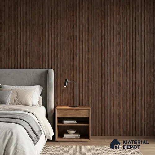 Wooden Look PN 07795 8 ft x 7.8 inch Charcoal Panel - 6 mm | Suitable for Living Room, Bedroom & Office | Width is Subjected to 5% Variation
