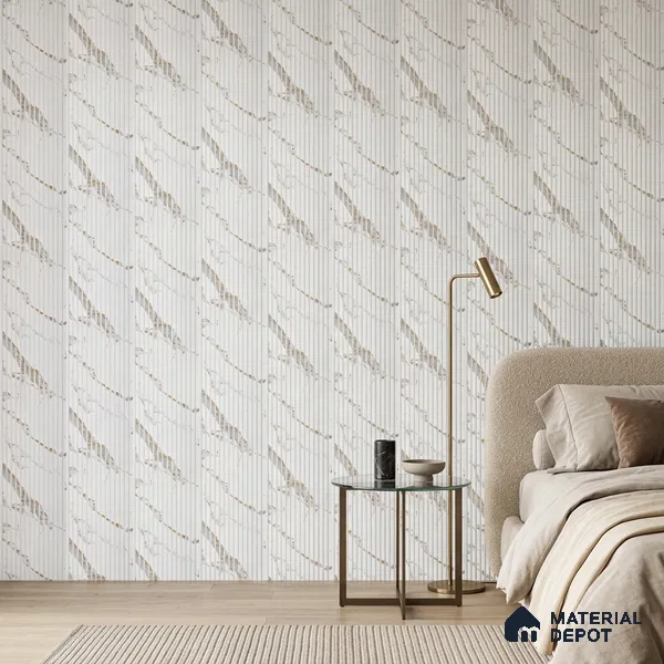 Dove Grey Marble Look PN 07816 8 ft x 7.8 inch Charcoal Panel - 6 mm | Suitable for Living Room, Bedroom & Office | Width is Subjected to 5% Variation
