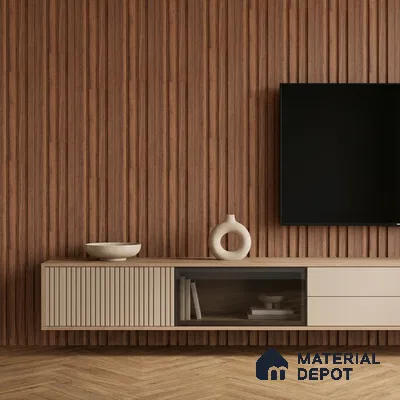 Wooden Look PN 07870 9.5 ft x 4.9 inch Charcoal Panel - 11 mm | Suitable for Feature Wall, Living Room & Bedroom | Width is Subjected to 5% Variation