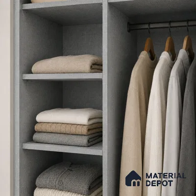 Fabric Liner Laminate LM 17866 B 8 x 4 ft Suede Finish - 0.8 mm | Ideal For Wardrobes | Matching Edgeband - EB 01696