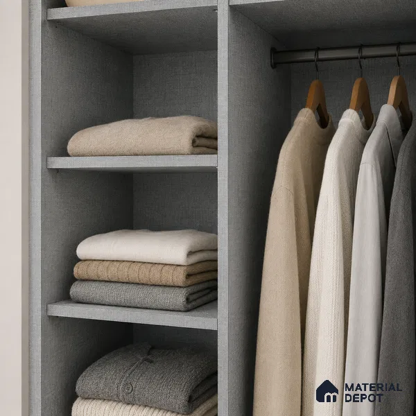 Fabric Liner Laminate LM 17866 8 x 4 ft Suede Finish - 0.72 mm | Ideal For Wardrobes | Matching Edgeband - EB 01696