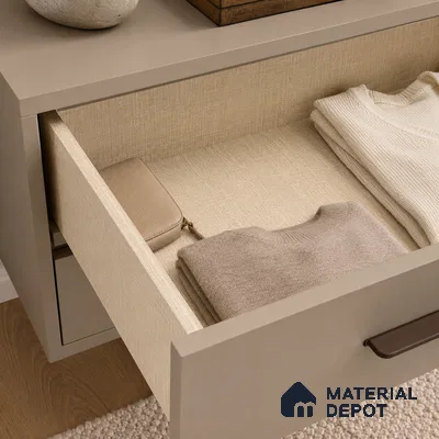 Fabric Liner Laminate LM 17867 8 x 4 ft Suede Finish - 0.72 mm | Ideal For Wardrobes | Matching Edgeband - EB 01697