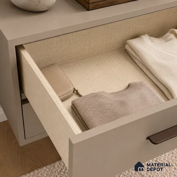 Fabric Liner Laminate LM 17867 8 x 4 ft Suede Finish - 0.72 mm | Ideal For Wardrobes | Matching Edgeband - EB 01697