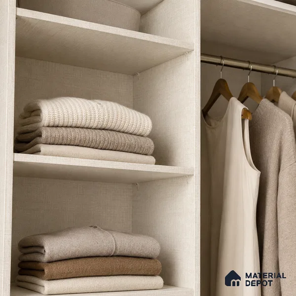 Fabric Liner Laminate LM 17868 B 8 x 4 ft Suede Finish - 0.8 mm | Ideal For Wardrobes | Matching Edgeband - EB 01698