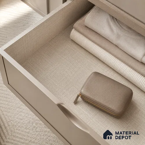 Fabric Liner Laminate LM 17869 8 x 4 ft Suede Finish - 0.72 mm | Ideal For Wardrobes | Matching Edgeband - EB 01699