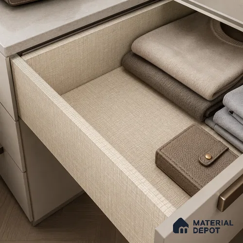 Fabric Liner Laminate LM 17870 8 x 4 ft Suede Finish - 0.72 mm | Ideal For Wardrobes | Matching Edgeband - EB 01700