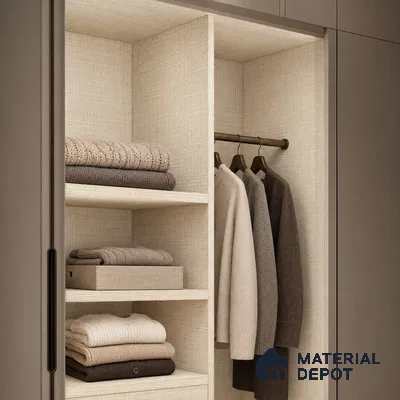 Fabric Liner Laminate LM 17870 B 8 x 4 ft Suede Finish - 0.8 mm | Ideal For Wardrobes | Matching Edgeband - EB 01700