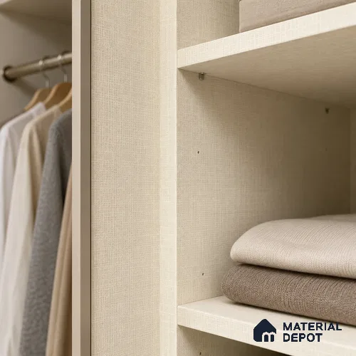 Fabric Liner Laminate LM 17872 8 x 4 ft Suede Finish - 0.72 mm | Ideal For Wardrobes | Matching Edgeband - EB 01702