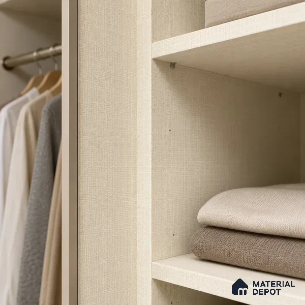 Fabric Liner Laminate LM 17872 8 x 4 ft Suede Finish - 0.72 mm | Ideal For Wardrobes | Matching Edgeband - EB 01702