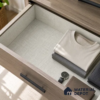 Fabric Liner Laminate LM 17874 8 x 4 ft Suede Finish - 0.72 mm | Ideal For Wardrobes | Matching Edgeband - EB 01704