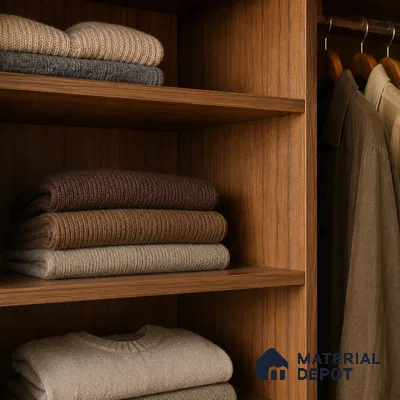 Wooden Look Liner Laminate LM 17875 8 x 4 ft Suede Finish - 0.72 mm | Ideal For Wardrobes | Matching Edgeband - EB 01705