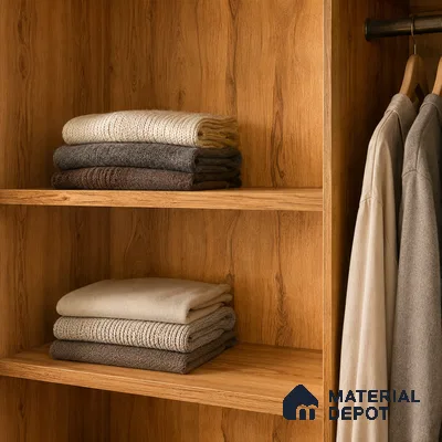 Wooden Look Liner Laminate LM 17876 8 x 4 ft Suede Finish - 0.72 mm | Ideal For Wardrobes | Matching Edgeband - EB 01706