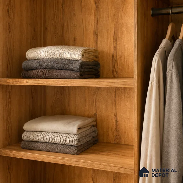 Wooden Look Liner Laminate LM 17876 8 x 4 ft Suede Finish - 0.72 mm | Ideal For Wardrobes | Matching Edgeband - EB 01706