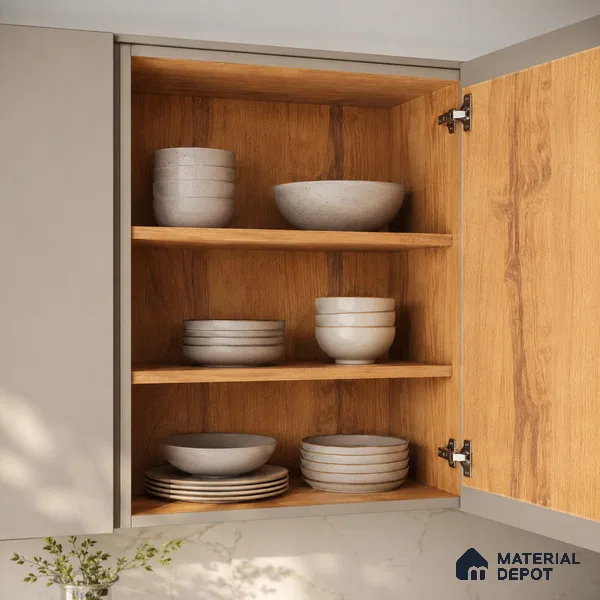 Wooden Look Liner Laminate LM 17876 8 x 4 ft Suede Finish - 0.72 mm | Ideal For Wardrobes | Matching Edgeband - EB 01706