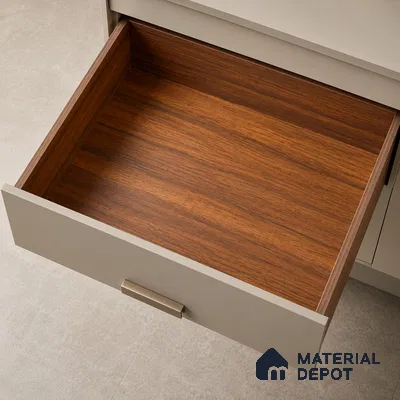 Wooden Look Liner Laminate LM 17877 8 x 4 ft Suede Finish - 0.72 mm | Ideal For Wardrobes | Matching Edgeband - EB 01707