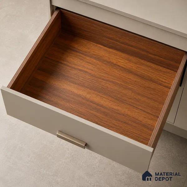Wooden Look Liner Laminate LM 17877 8 x 4 ft Suede Finish - 0.72 mm | Ideal For Wardrobes | Matching Edgeband - EB 01707